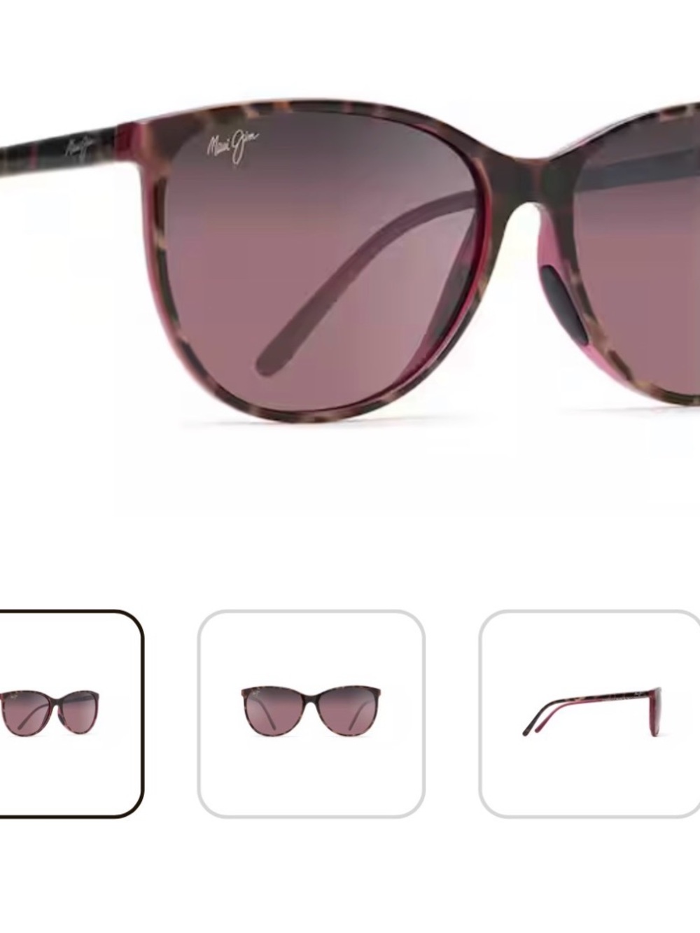 Maui Jim Women’s Rose Tortoiseshell Sunglasses - Polarized Pink Lenses